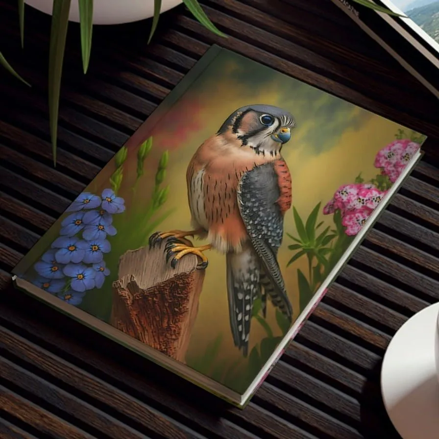 American Kestrel Garden Hard Backed Journal