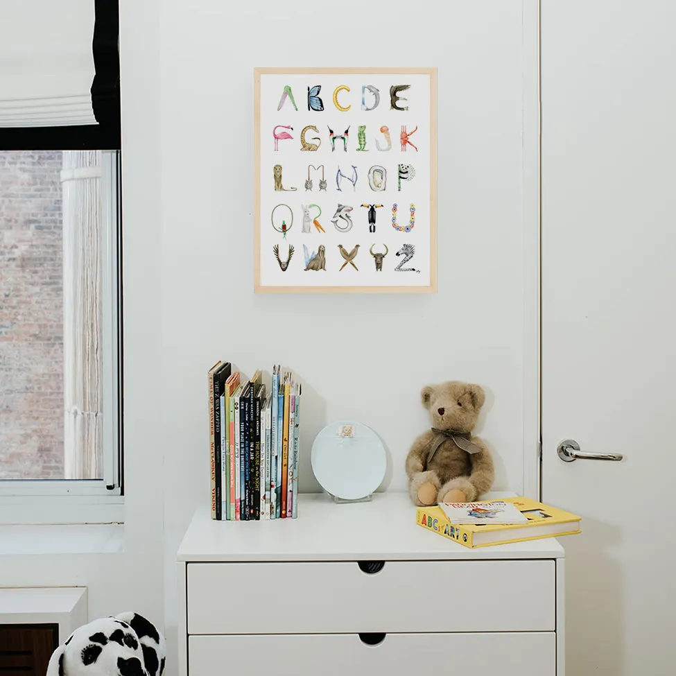 Animal Alphabet Print | Unframed