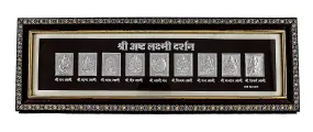 GoldGiftIdeas 999 Silver AshtaLakshmi Maa Photo Frame for Gift, Return Gifts for Pooja, Silver Laxmi Frame for Home Décor, Silver Gift Items
