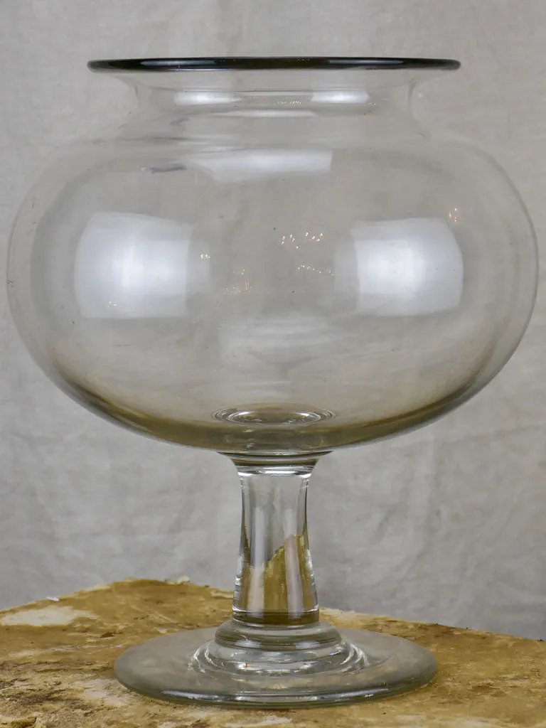 Large antique French sangsue apothecary jar