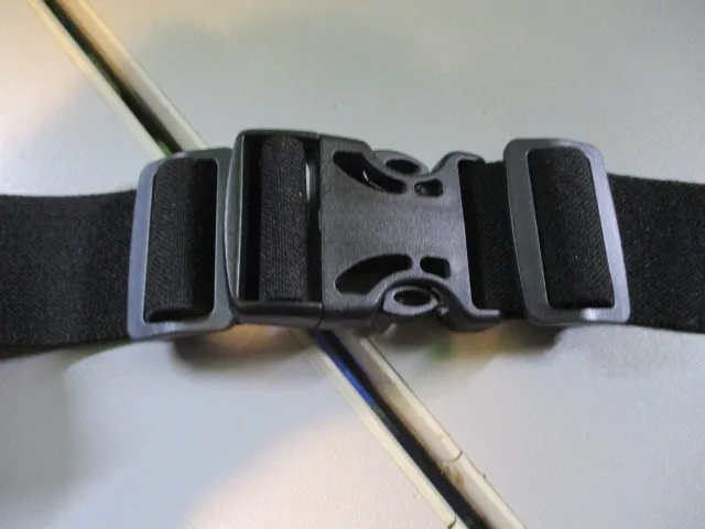Used Sports People Running Belt w/ 2 Pockets Black Fanny Pack